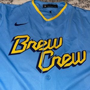 MLB Milwaukee Brewers- Brew Crew City Connect Jersey • Size Medium